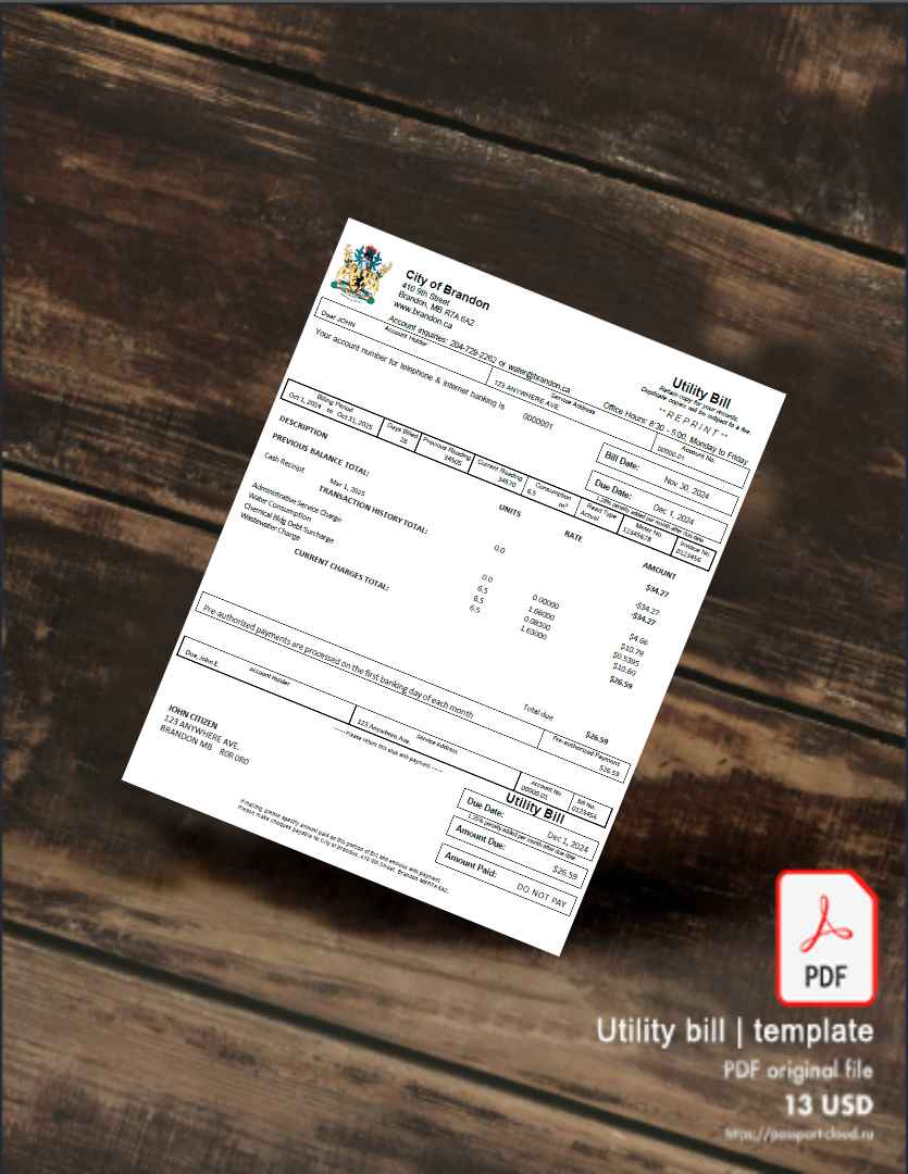 Utility bill | Albanian Power | Albania